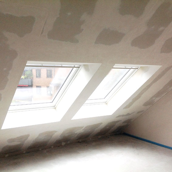 Dachfenster nach dem Einbau